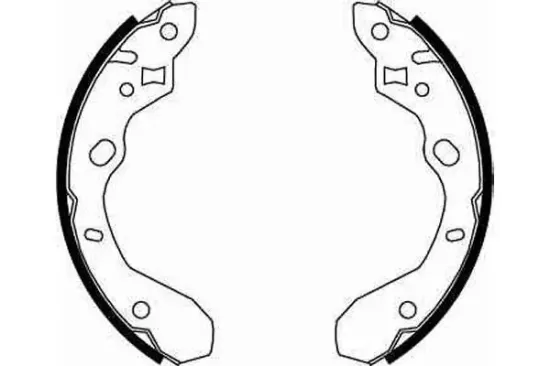 Bremsbackensatz Hinterachse TRW GS8661 Bild Bremsbackensatz Hinterachse TRW GS8661