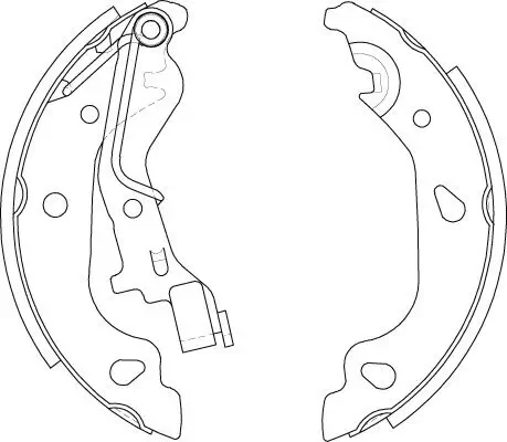 Bremsbackensatz Hinterachse TRW GS8687 Bild Bremsbackensatz Hinterachse TRW GS8687