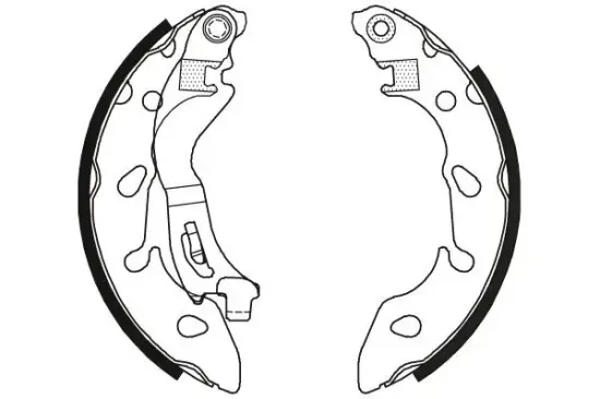 Bremsbackensatz Hinterachse TRW GS8796 Bild Bremsbackensatz Hinterachse TRW GS8796