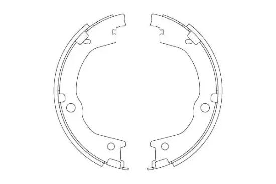 Bremsbackensatz, Feststellbremse TRW GS8829 Bild Bremsbackensatz, Feststellbremse TRW GS8829