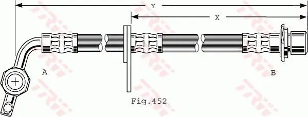 Bremsschlauch TRW PHD496