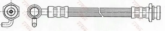 Bremsschlauch Vorderachse rechts TRW PHD646 Bild Bremsschlauch Vorderachse rechts TRW PHD646