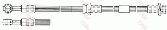 Bremsschlauch Hinterachse rechts TRW PHD668 Bild Bremsschlauch Hinterachse rechts TRW PHD668