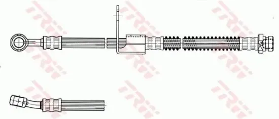 Bremsschlauch Vorderachse rechts TRW PHD958 Bild Bremsschlauch Vorderachse rechts TRW PHD958