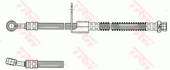 Bremsschlauch Vorderachse rechts TRW PHD958 Bild Bremsschlauch Vorderachse rechts TRW PHD958