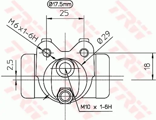 Radbremszylinder TRW BWC155 Bild Radbremszylinder TRW BWC155