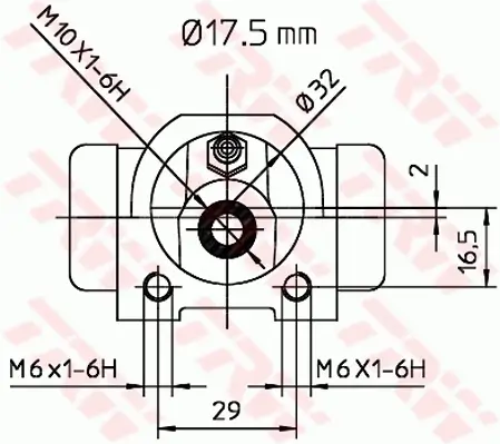 Radbremszylinder Hinterachse TRW BWC227 Bild Radbremszylinder Hinterachse TRW BWC227