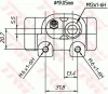Radbremszylinder Hinterachse TRW BWD307T Bild Radbremszylinder Hinterachse TRW BWD307T
