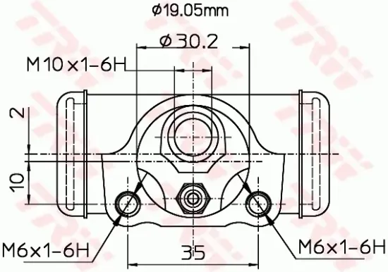 Radbremszylinder Hinterachse TRW BWD337 Bild Radbremszylinder Hinterachse TRW BWD337