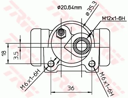 Radbremszylinder TRW BWF167 Bild Radbremszylinder TRW BWF167