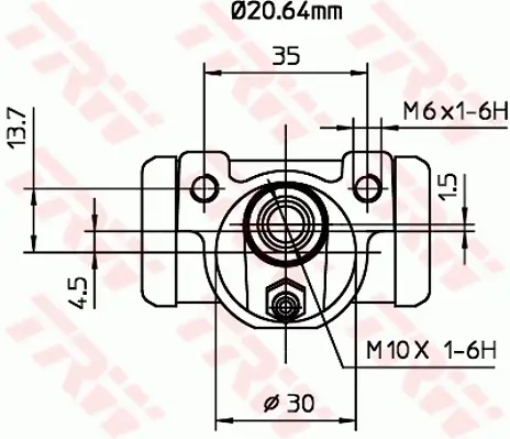 Radbremszylinder TRW BWF262 Bild Radbremszylinder TRW BWF262