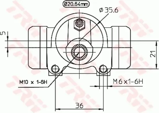 Radbremszylinder Hinterachse TRW BWF296 Bild Radbremszylinder Hinterachse TRW BWF296