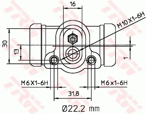 Radbremszylinder Hinterachse TRW BWH311 Bild Radbremszylinder Hinterachse TRW BWH311