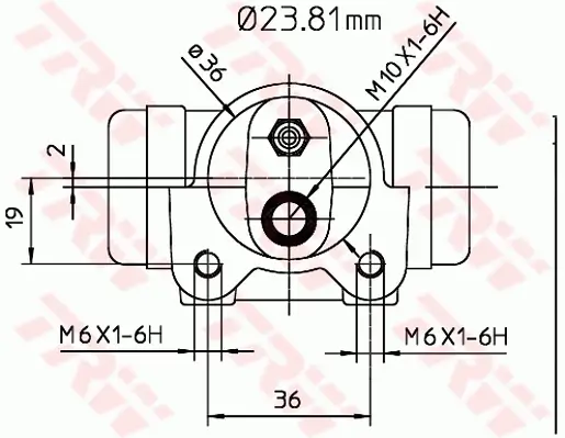 Radbremszylinder Hinterachse links TRW BWK224 Bild Radbremszylinder Hinterachse links TRW BWK224