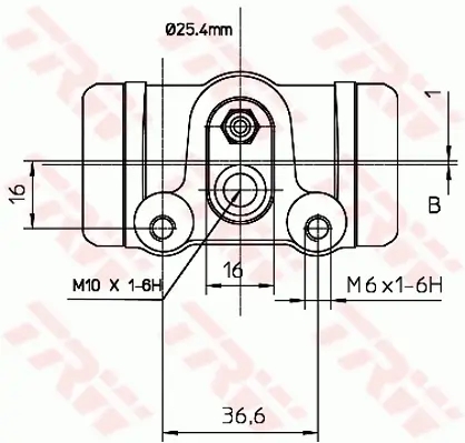 Radbremszylinder Hinterachse TRW BWL112 Bild Radbremszylinder Hinterachse TRW BWL112