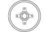 Bremstrommel Hinterachse TRW DB4134BR Bild Bremstrommel Hinterachse TRW DB4134BR