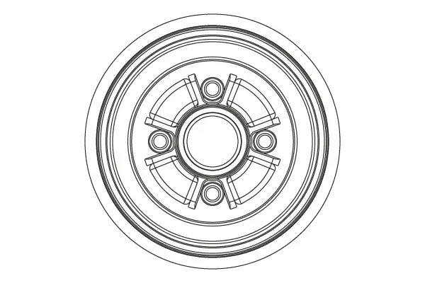 Bremstrommel Hinterachse TRW DB5005