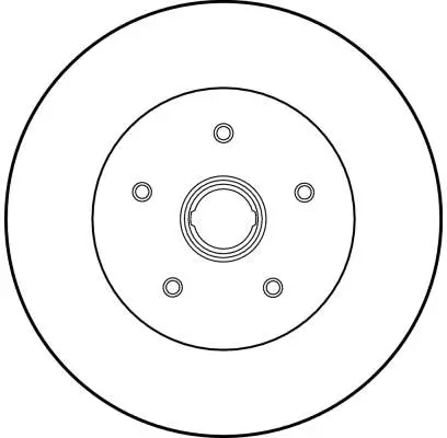 Bremsscheibe Vorderachse TRW DF1524S Bild Bremsscheibe Vorderachse TRW DF1524S