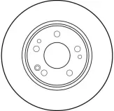 Bremsscheibe Vorderachse TRW DF1581
