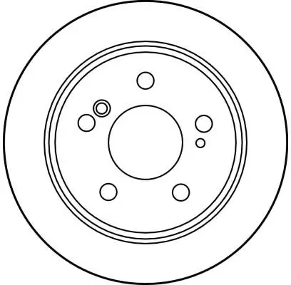 Bremsscheibe Hinterachse TRW DF1583 Bild Bremsscheibe Hinterachse TRW DF1583