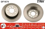 Bremsscheibe TRW DF1674
