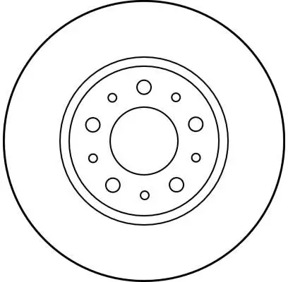 Bremsscheibe Vorderachse TRW DF1697 Bild Bremsscheibe Vorderachse TRW DF1697