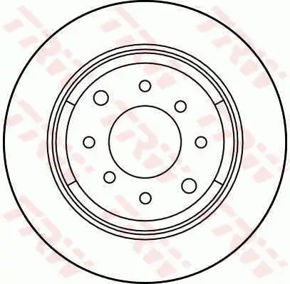 Bremsscheibe TRW DF1701 Bild Bremsscheibe TRW DF1701