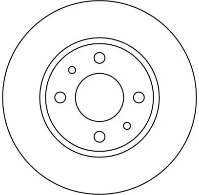 Bremsscheibe Hinterachse TRW DF1740 Bild Bremsscheibe Hinterachse TRW DF1740