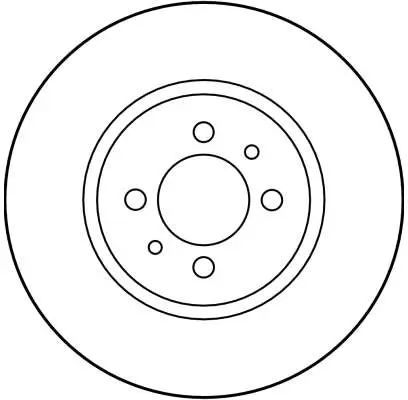 Bremsscheibe Vorderachse TRW DF1743 Bild Bremsscheibe Vorderachse TRW DF1743