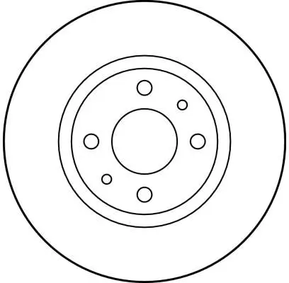 Bremsscheibe Vorderachse TRW DF1744 Bild Bremsscheibe Vorderachse TRW DF1744