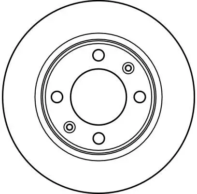 Bremsscheibe Hinterachse TRW DF2580 Bild Bremsscheibe Hinterachse TRW DF2580