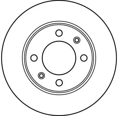Bremsscheibe Hinterachse TRW DF2581 Bild Bremsscheibe Hinterachse TRW DF2581