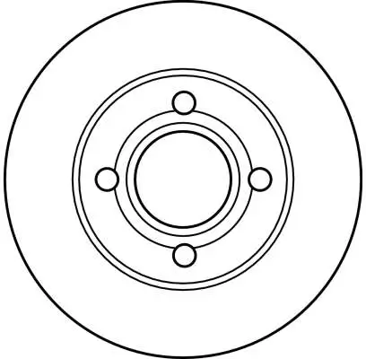 Bremsscheibe Vorderachse TRW DF2598 Bild Bremsscheibe Vorderachse TRW DF2598