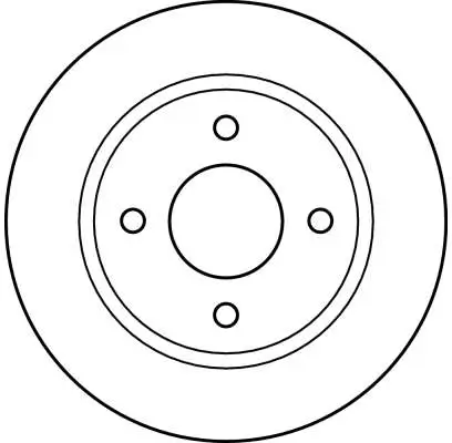 Bremsscheibe Vorderachse TRW DF2611 Bild Bremsscheibe Vorderachse TRW DF2611