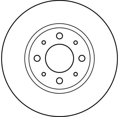 Bremsscheibe Vorderachse TRW DF2621 Bild Bremsscheibe Vorderachse TRW DF2621