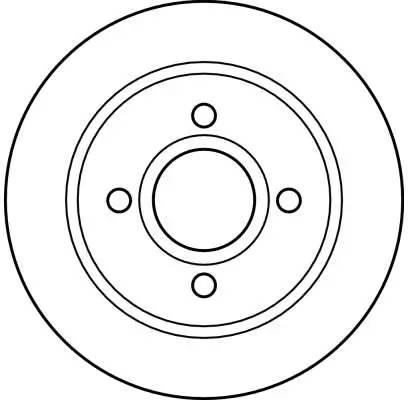 Bremsscheibe Hinterachse TRW DF2623 Bild Bremsscheibe Hinterachse TRW DF2623