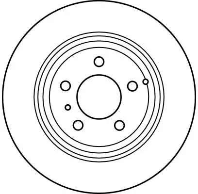 Bremsscheibe Hinterachse TRW DF2660 Bild Bremsscheibe Hinterachse TRW DF2660