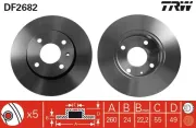 Bremsscheibe Vorderachse TRW DF2682