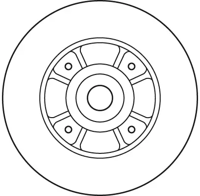Bremsscheibe Hinterachse TRW DF2706BS Bild Bremsscheibe Hinterachse TRW DF2706BS