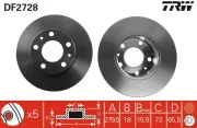 Bremsscheibe TRW DF2728