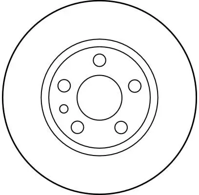 Bremsscheibe Vorderachse TRW DF2754 Bild Bremsscheibe Vorderachse TRW DF2754