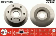 Bremsscheibe TRW DF2788S