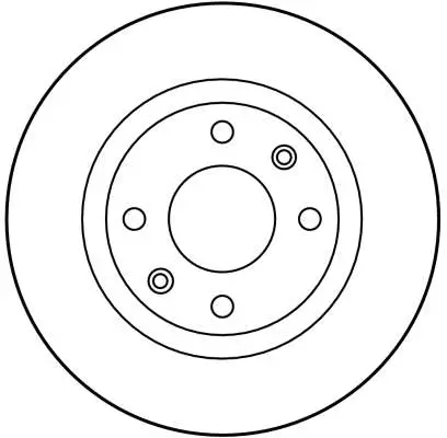 Bremsscheibe Vorderachse TRW DF2808 Bild Bremsscheibe Vorderachse TRW DF2808