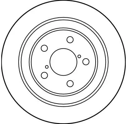 Bremsscheibe Hinterachse TRW DF3092 Bild Bremsscheibe Hinterachse TRW DF3092