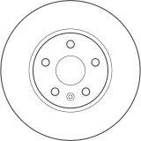 Bremsscheibe Vorderachse TRW DF3942S