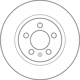 Bremsscheibe Hinterachse TRW DF3946