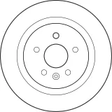 Bremsscheibe Hinterachse TRW DF3950