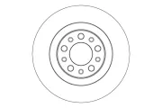Bremsscheibe Hinterachse TRW DF3986