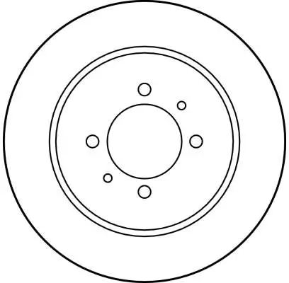 Bremsscheibe Hinterachse TRW DF4000 Bild Bremsscheibe Hinterachse TRW DF4000