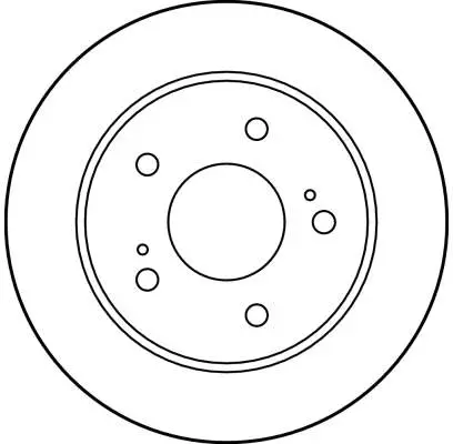 Bremsscheibe Hinterachse TRW DF4001 Bild Bremsscheibe Hinterachse TRW DF4001